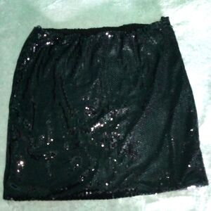 Sequin Lined Party Skirt (Plus Size)